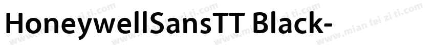 HoneywellSansTT Black字体转换